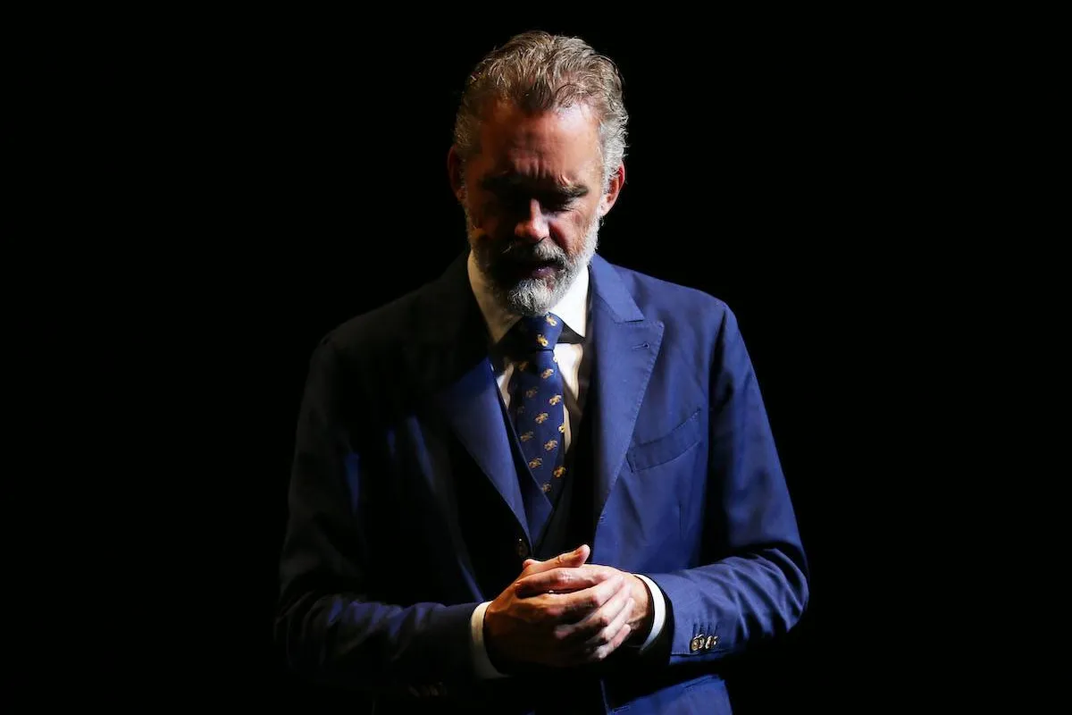 Jordan Peterson fala no ICC Sydney Theatre em 26 de fevereiro de 2019 em Sydney, Austrália. [Don Arnold/WireImage]

