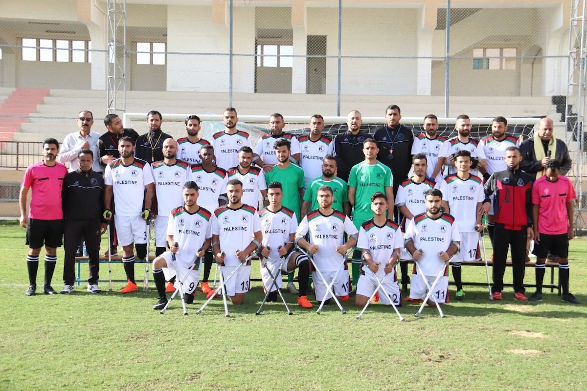 Seleção Palestina de Futebol para Amputados. Foto MEMO