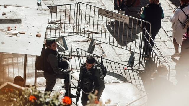 Soldados israelenses da Cidade Velha de Jerusalém ocupada [Lucas Siqueira/MEMO]