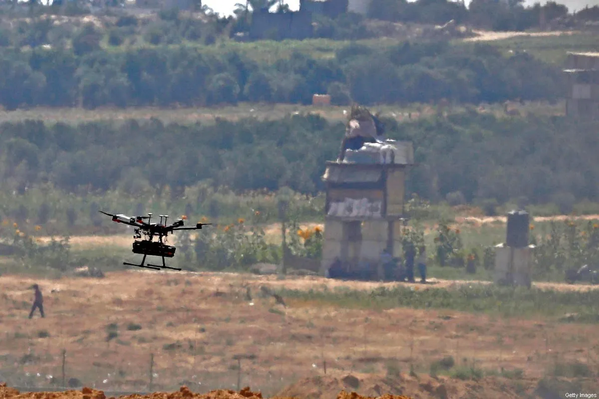 Drone military israelense, 8 de junho de 2018 [Jack Guez/AFP/Getty Images]