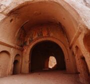Imagens sacras pintadas nas cavernas de Rose Valley, Göreme, Turquia, 5 de janeiro de 2023 [Lucas Siqueira/MEMO]