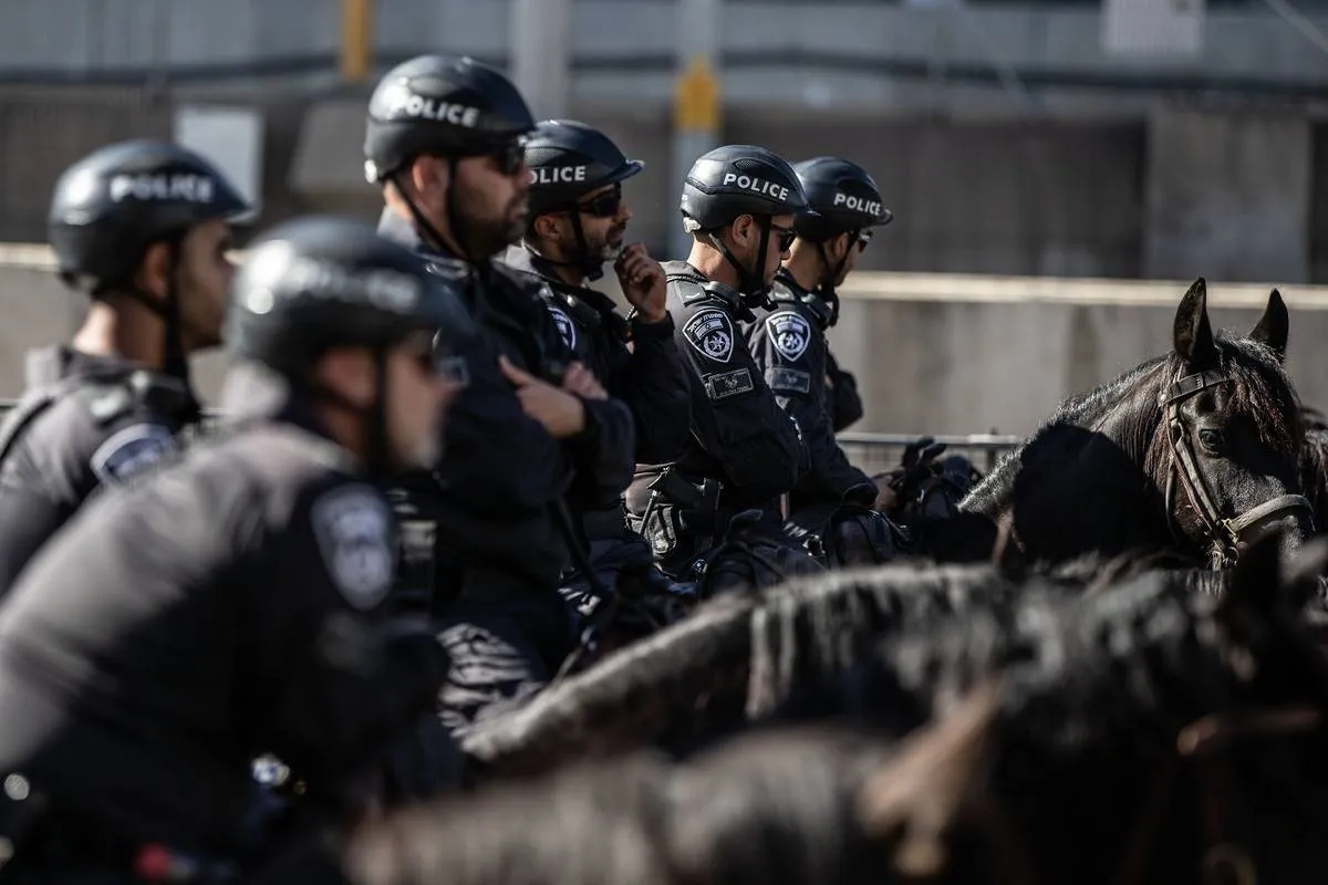 Forças policiais de Israel [Mostafa Alkharouf/Agência Anadolu]
