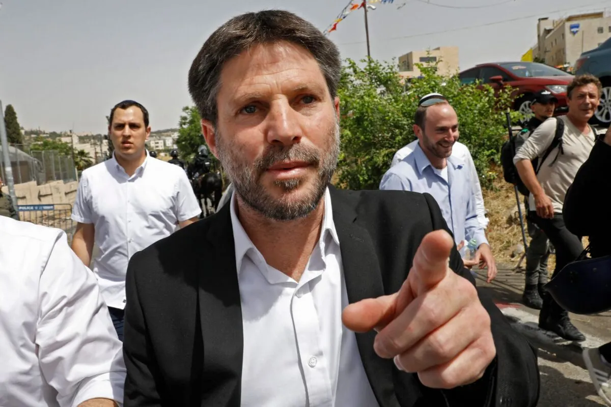 Ministro das Finanças de Israel Bezalel Smotrich [Gil Cohen-Magen/AFP via Getty Images]
