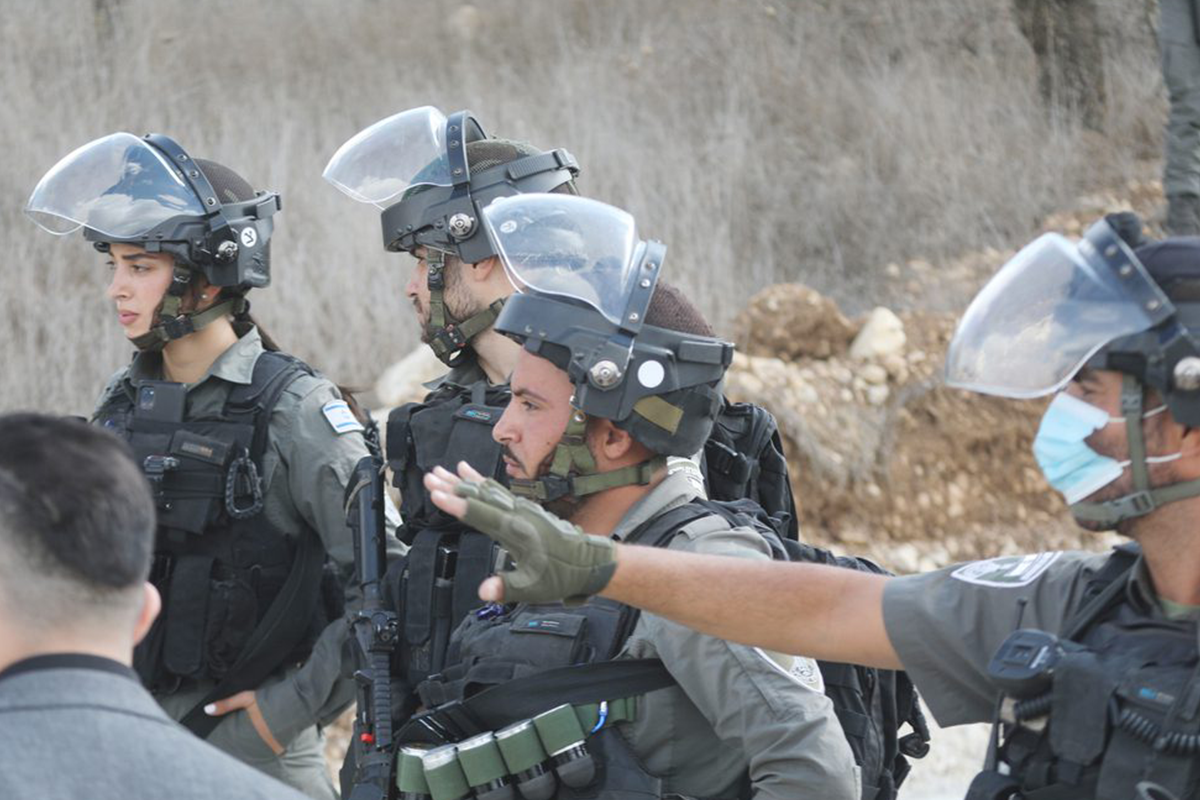 Forças da ocupação israelense [Mamoun Wazwaz/Agência Anadolu]
