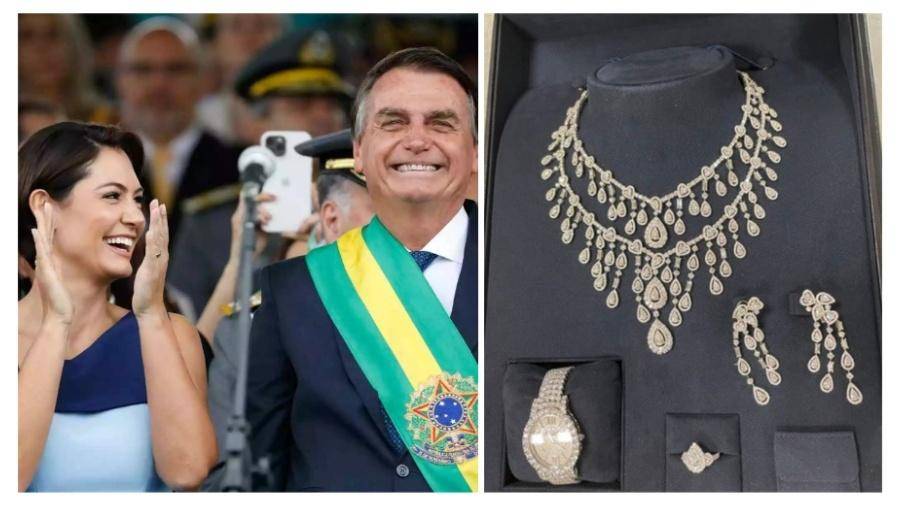 Governo Bolsonaro tentou trazer de forma ilegal para o Brasil um conjunto de joias avaliado em 3 milhões de euros (R$ 16,5 milhões) [Reprodução]

