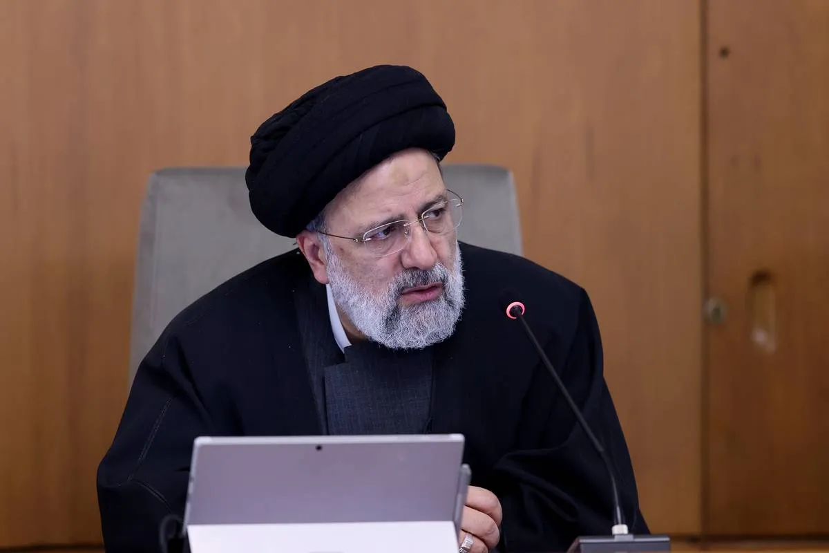 O presidente iraniano Ebrahim Raisi fala durante reunião de gabinete em Teerã, Irã, em 19 de janeiro de 2023 [Presidência iraniana/Agência Anadolu]
