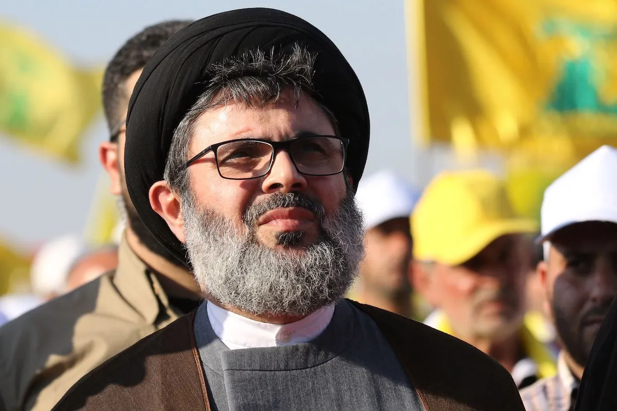 Chefe do o Conselho Executivo do Hezbollah Hashem Safieddine em 13 de agosto de 2017 [Mauhmoud Zayyat/AFP via Getty Images]
