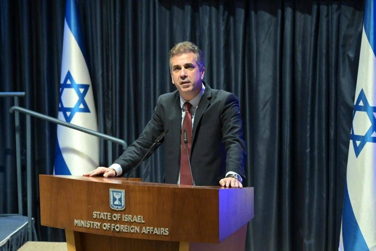 Ministro de Relações Exteriores de Israel, Eli Cohen [Ministério de Relações Exteriores de Israel/Agência Anadolu]
