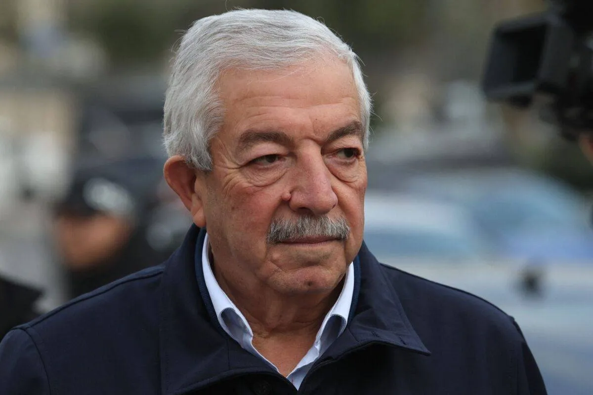 Mahmoud al-Aloul, governador de Nablus e vice-presidente do Comitê Central do Fatah, na cidade de Ramallah, na Cisjordânia, em 13 de março de 2023 [Ahmad Gharabli/AFP via Getty Images]
