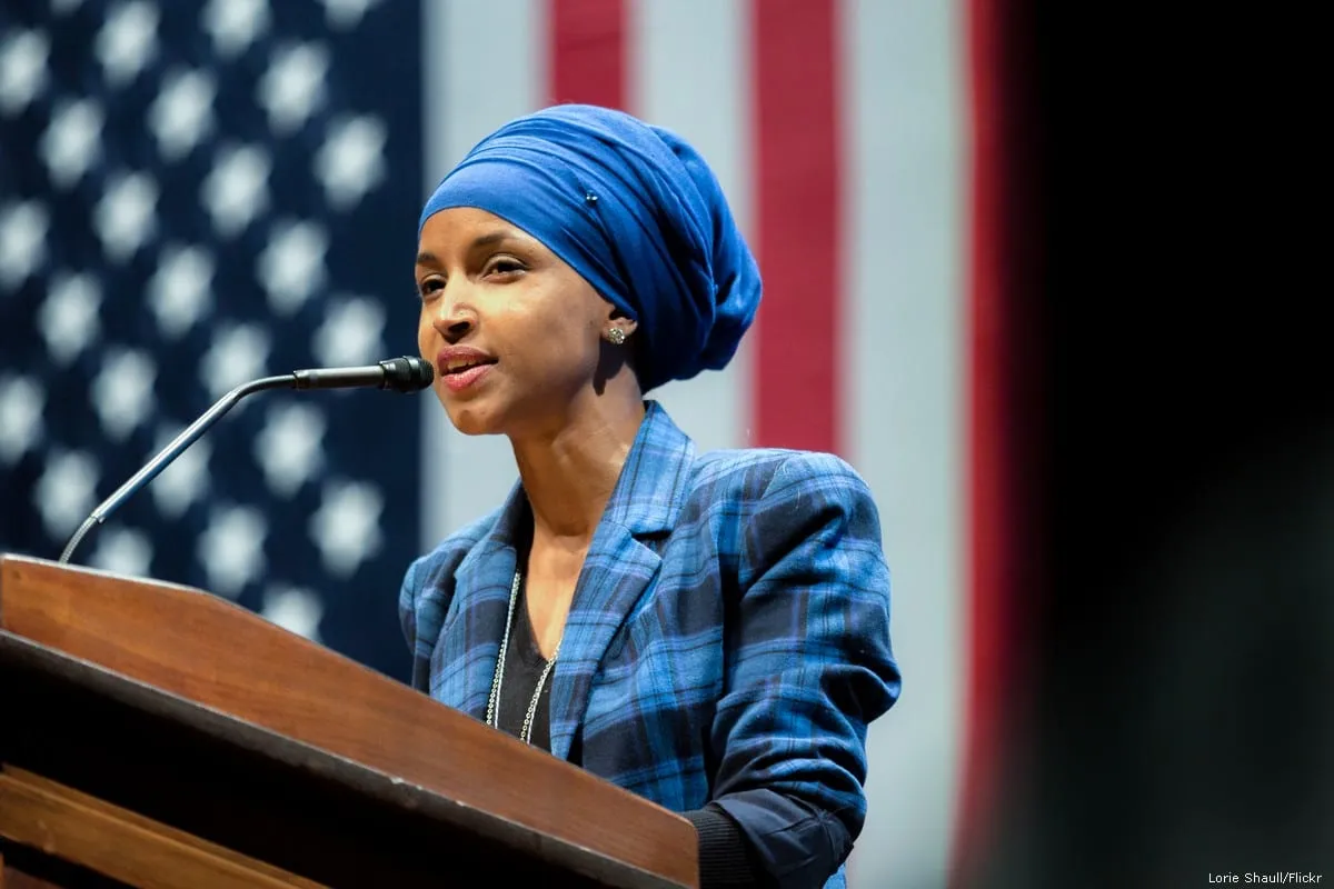 A congressista americana Ilhan Omar em Minnesota, EUA, em 4 de outubro de 2016 [Lorie Shaull/Flickr]
