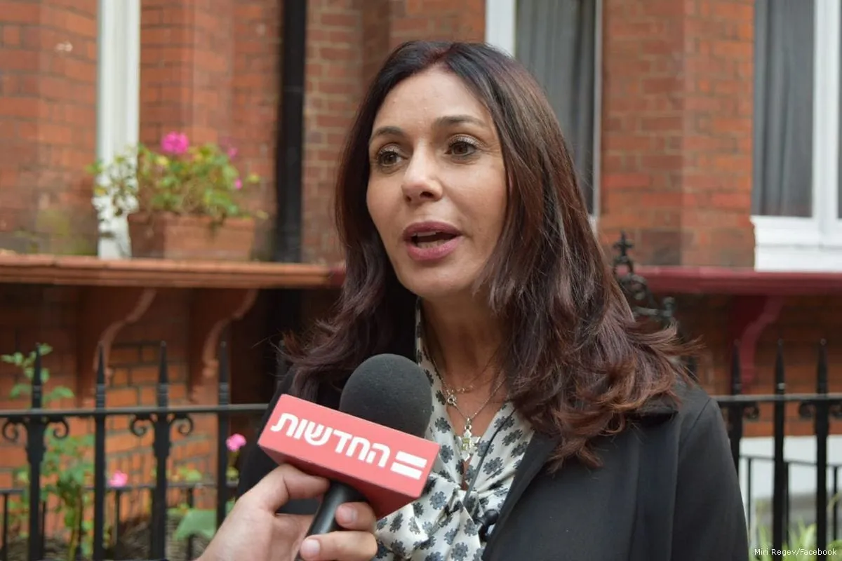 Ministra dos Transportes de Israel, Miri Regev [Miri Regev/Facebook]
