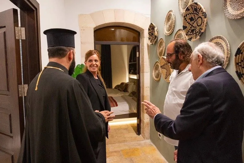 Elizabeth Kassis com o Chef Fadi Kattan (dir.)