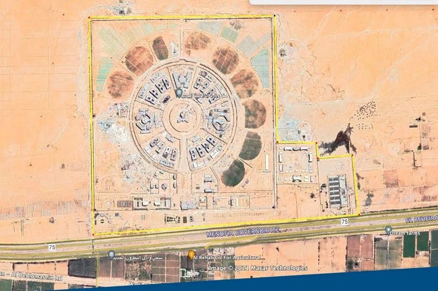 Prisão de Wadi al-Natroun, no Egito [WeRecordAR/Twitter]
