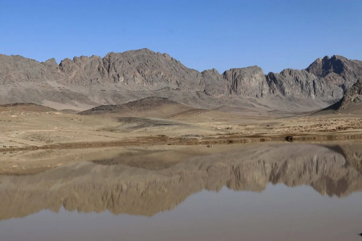 Obras da represa de Mainko em Kandahar, Afeganistão, 29 de janeiro de 2022 [Qudratullah Razwan/Agência Anadolu via Getty Images]