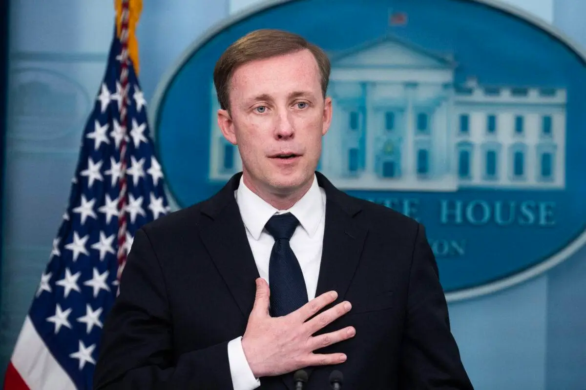 Jake Sullivan, assessor de Segurança Nacional da Casa Branca, em Washington DC [Tom Williams/CQ-Roll Call via Getty Images]
