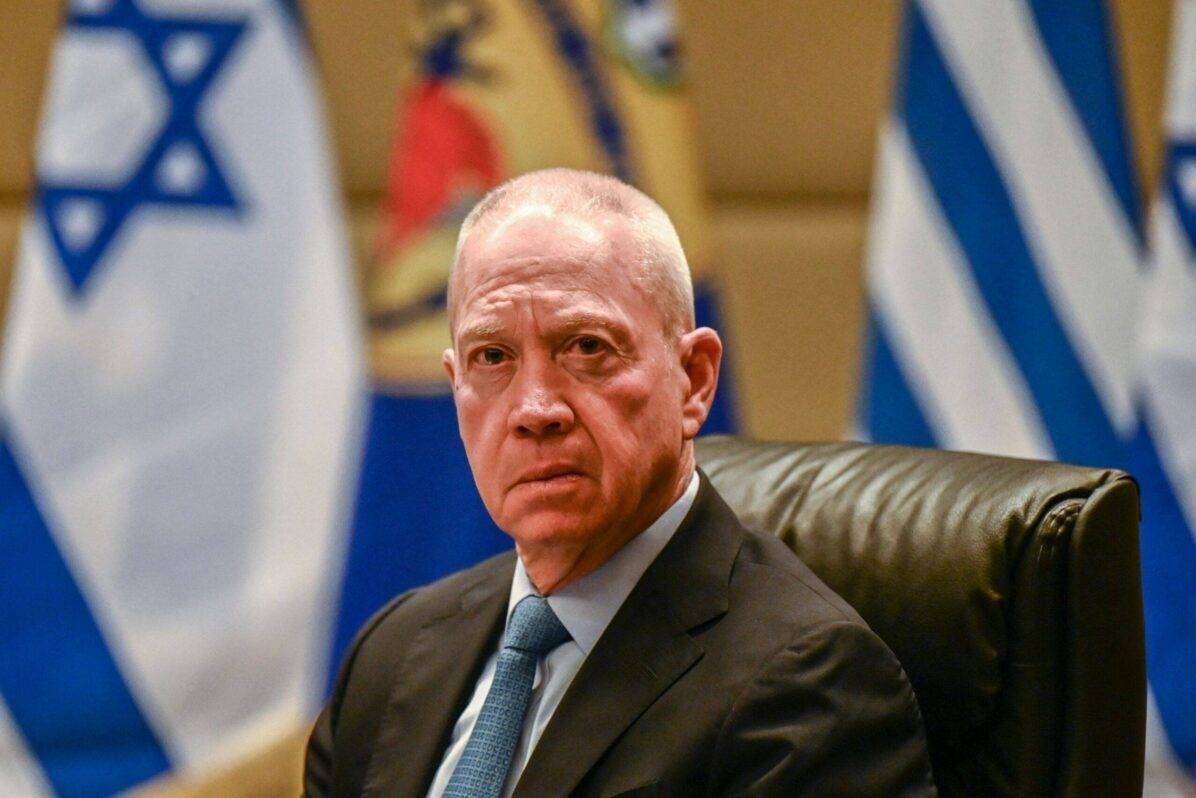 Ministro da Defesa de Israel, Yoav Gallant, em 4 de maio de 2023 [Angelos Tzortzinis/AFP via Getty Images]