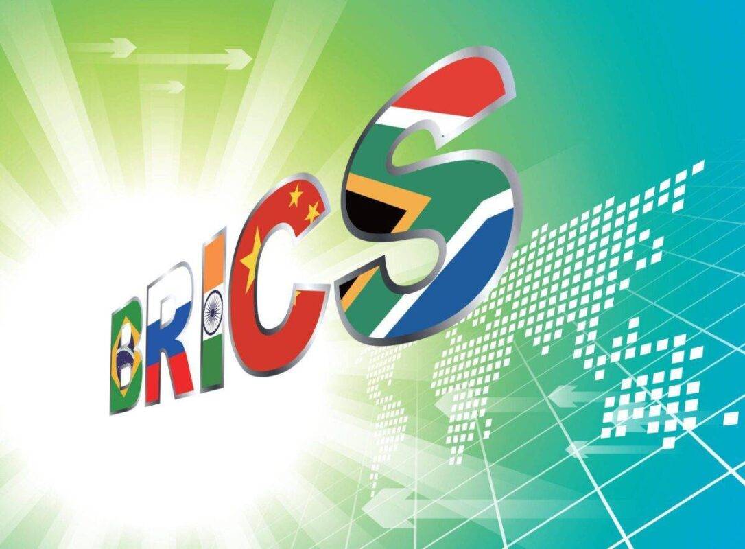 Logotipo dos Brics [Reprodução via Getty Images]
