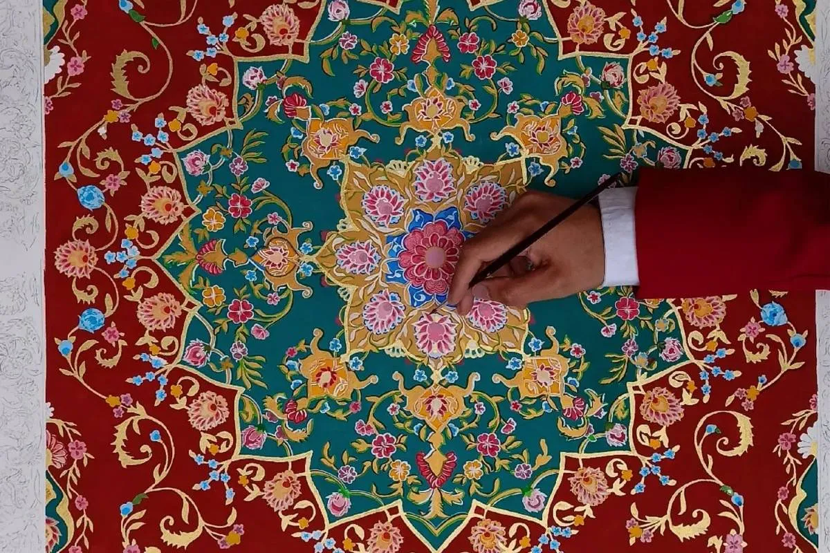 Obra de Maryam Souza é inspirada na arte árabe no Brasil, 2023 [Maryam Souza/Instagram]
