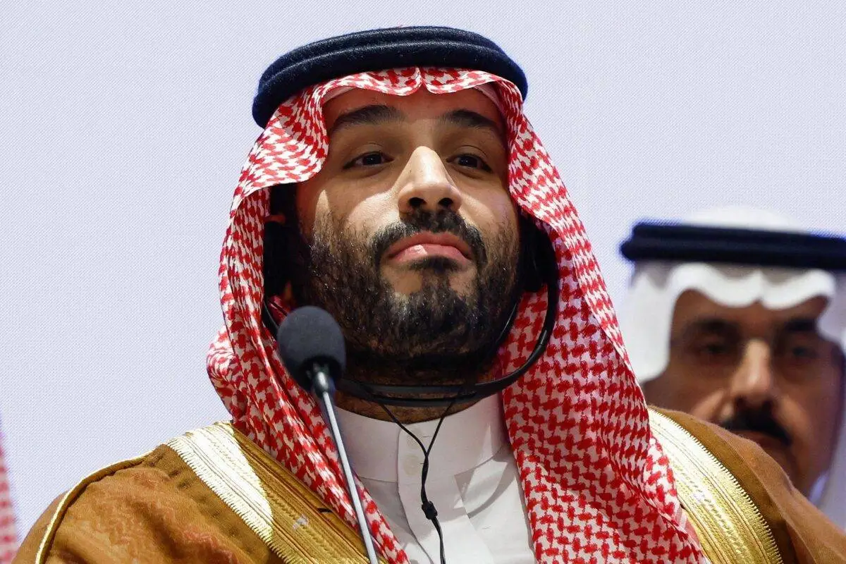Mohammed bin Salman, príncipe herdeiro saudita, em Nova Delhi, na Índia, 9 de setembro de 2023 [Evelyn Hockstein/AFP via Getty Images]
