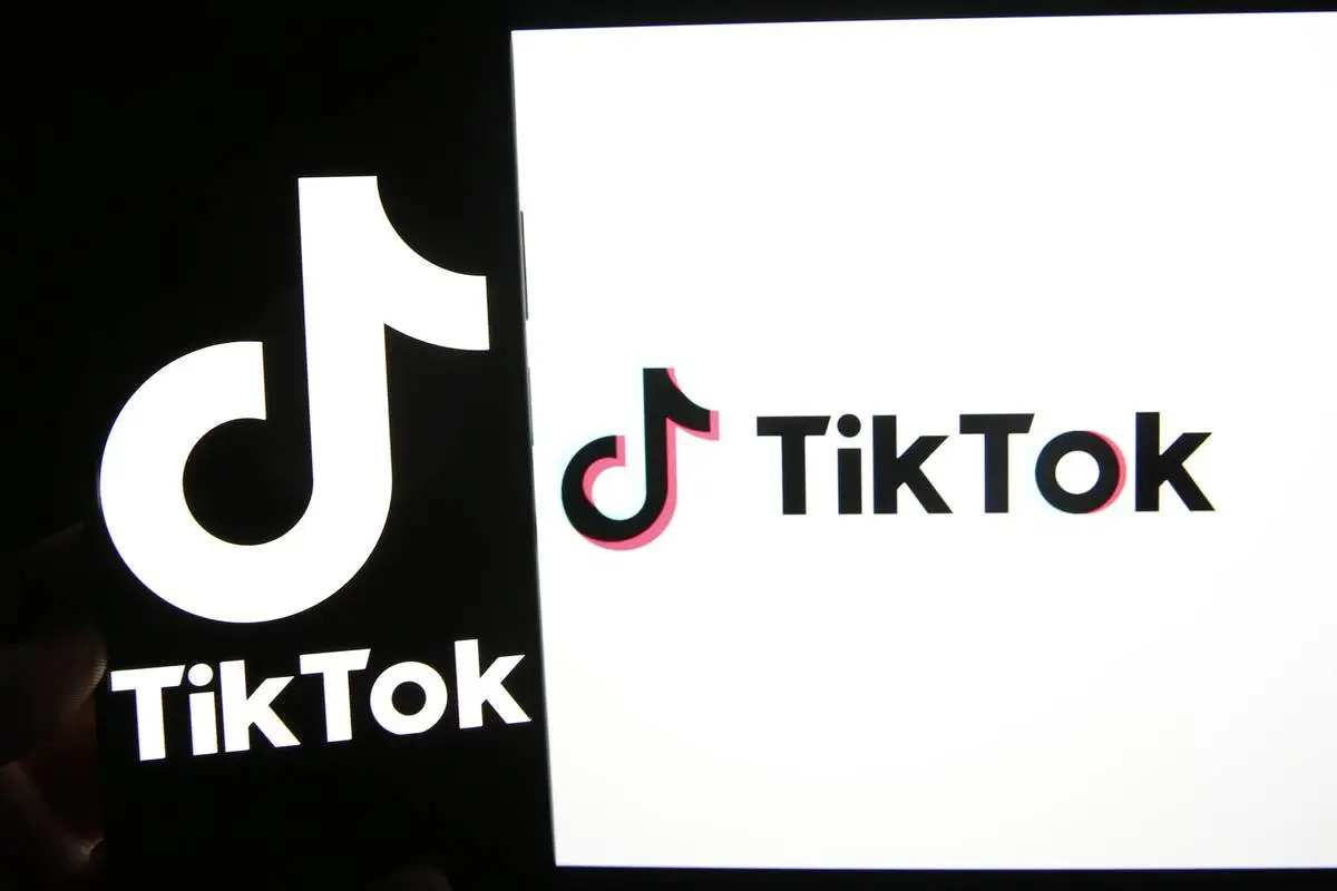 Logotipo do TikTok em Ancara, Turquia, 24 de maio de 2023 [Arman Önal/Agência Anadolu]
