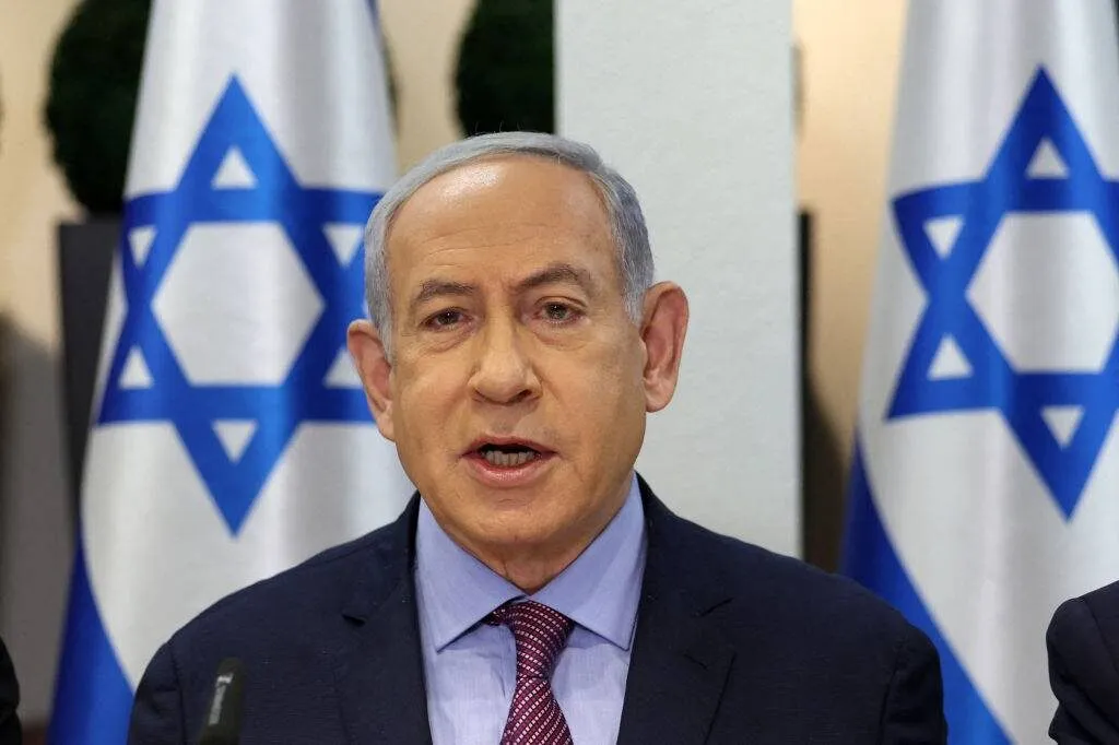 Primeiro-ministro de Israel, Benjamin Netanyahu, em 31 de dezembro de 2023 [Abir Sultan/AFP via Getty Images]
