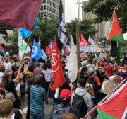 Ato em SP no Dia de Ação Global pela Palestina em 13 de janeiro de 2024 [Omar Abdullah/Fórum Latino Palestino]