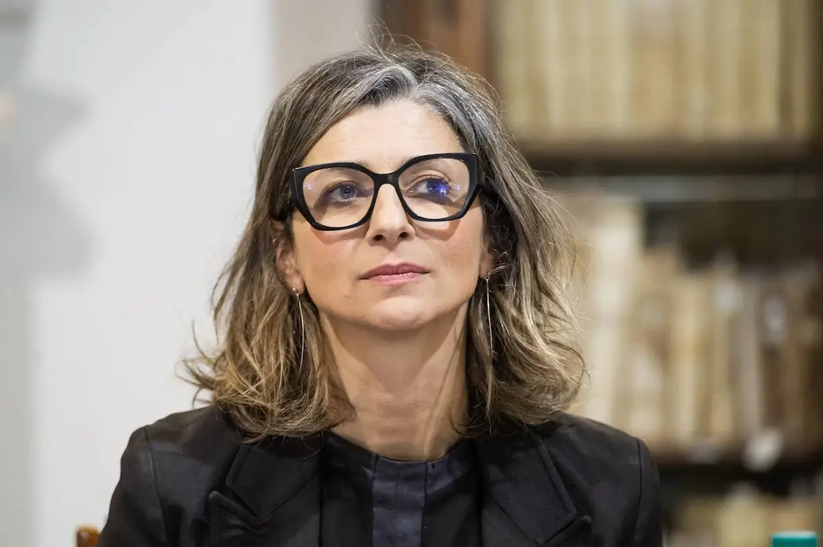 Francesca Albanese em Ariano Irpino, na Itália, em 3 de janeiro de 2024 [Ivan Romano/Getty Images]
