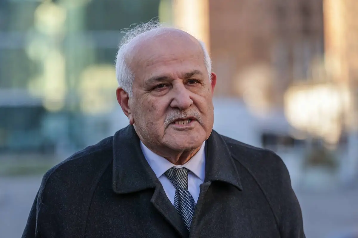 Embaixador da Palestina nas Nações Unidas, Riyad Mansour, em Nova York, em 13 de novembro de 2023 [Selçuk Acar/Agência Anadolu]
