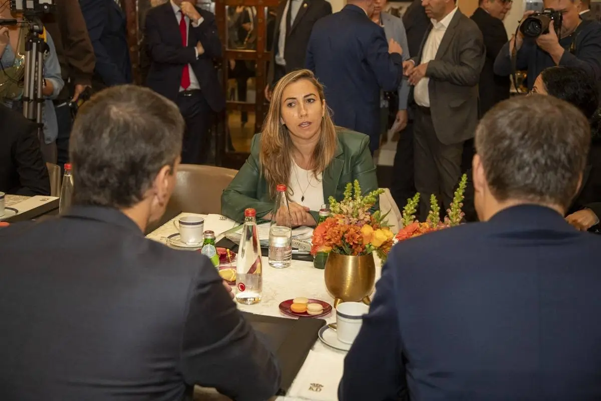 Advogada israelense Cochav Elkayam-Levy em Jerusalém ocupada, em 23 de novembro de 2023 [Nicolas Maeterlinck/AFP via Getty Images]
