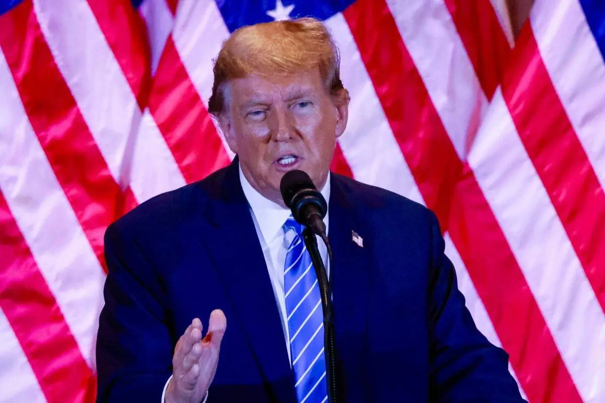 Ex-presidente dos Estados Unidos, Donald Trump, em Palm Beach, na Flórida, em 5 de março de 2024 [Eva Marie Uzcategui/Bloomberg via Getty Images]
