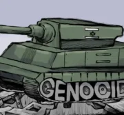 Enquanto o mundo aguarda o veredito da CIJ, o genocídio de Israel continua [Cartoon / Mohammad Sabaaneh]