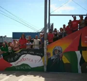 Em meio ao genocídio em curso em Gaza, artistas argentinos expressam solidariedade à Palestina em Buenos Aires, 2024 [Gustavo Calvet]