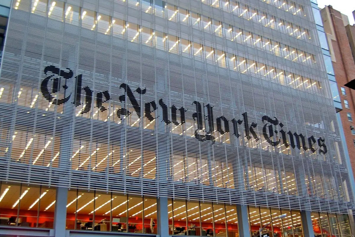 Sede do The New York Times, em Nova York, Estados Unidos [Wikimedia]
