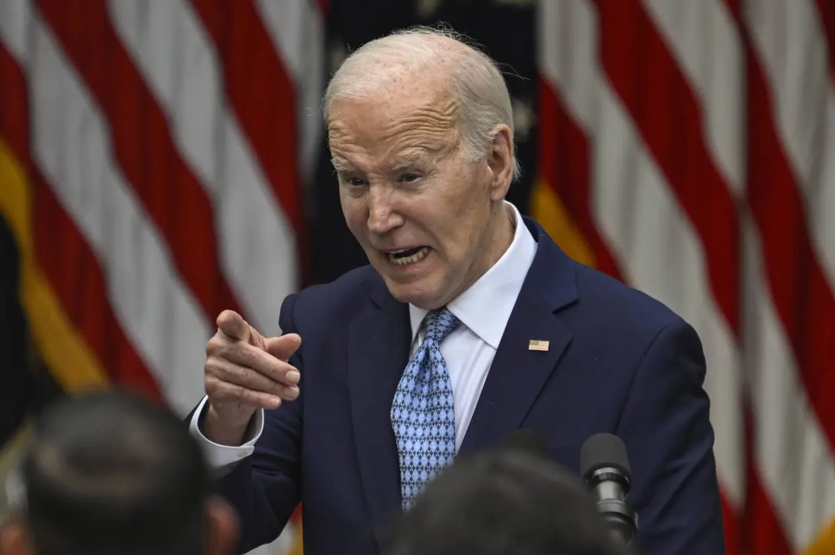 O presidente dos EUA, Joe Biden, faz comentários em uma recepção do Cinco de Mayo na Casa Branca em Washington D.C., Estados Unidos, em 6 de maio de 2024 [Celal Güneş/ Agência Anadolu]