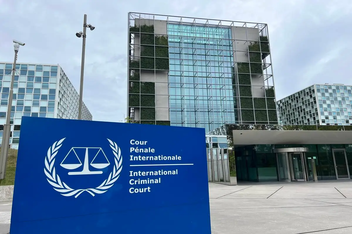 Tribunal Penal Internacional (TPI), na cidade de Haia, Holanda, em 30 de abril de 2024 [Selman Aksünger/Agência Anadolu]
