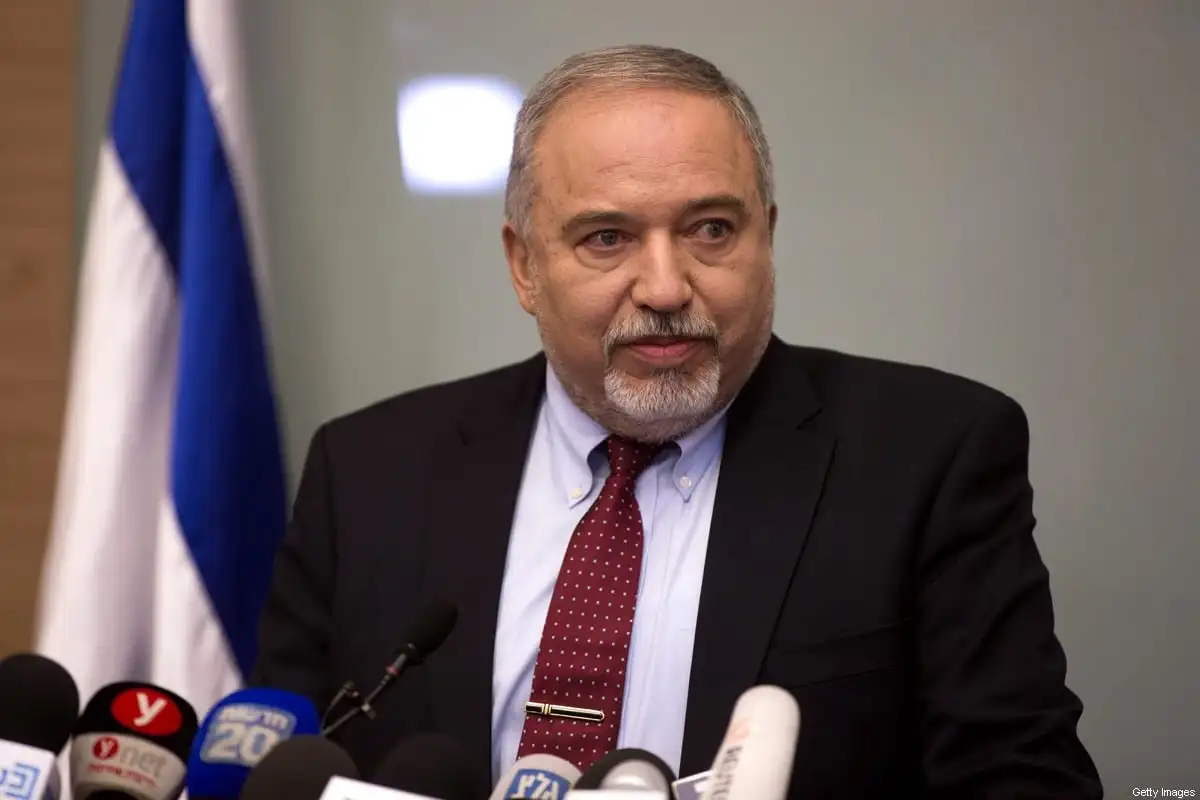 Avigdor Lieberman, político israelense e presidente do partido Yisrael Beitenu [Lior Mizrahi/Getty Images]
