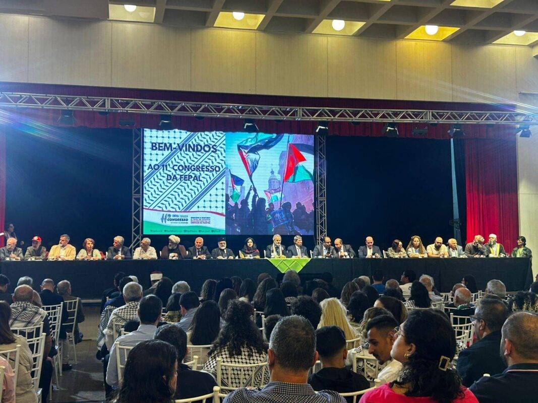 Público do 11º Congresso da Fepal no Club Homs. Em 20 de setembro de 2024, São Paulo, Brasil [Kais Husein / Comunicador da FEPAL]
