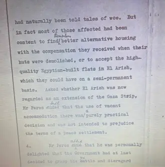 Documento registra plano de transferência de Israel [Arquivo]