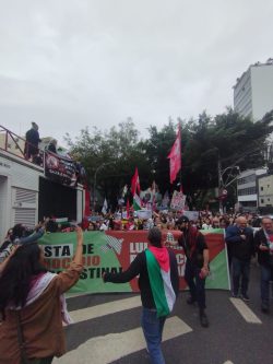 Paulistanos exigem rompimento do Brasil com Israel. Em 15 de junho de 2025 [Gal Souza/ Frente Palestina SP]