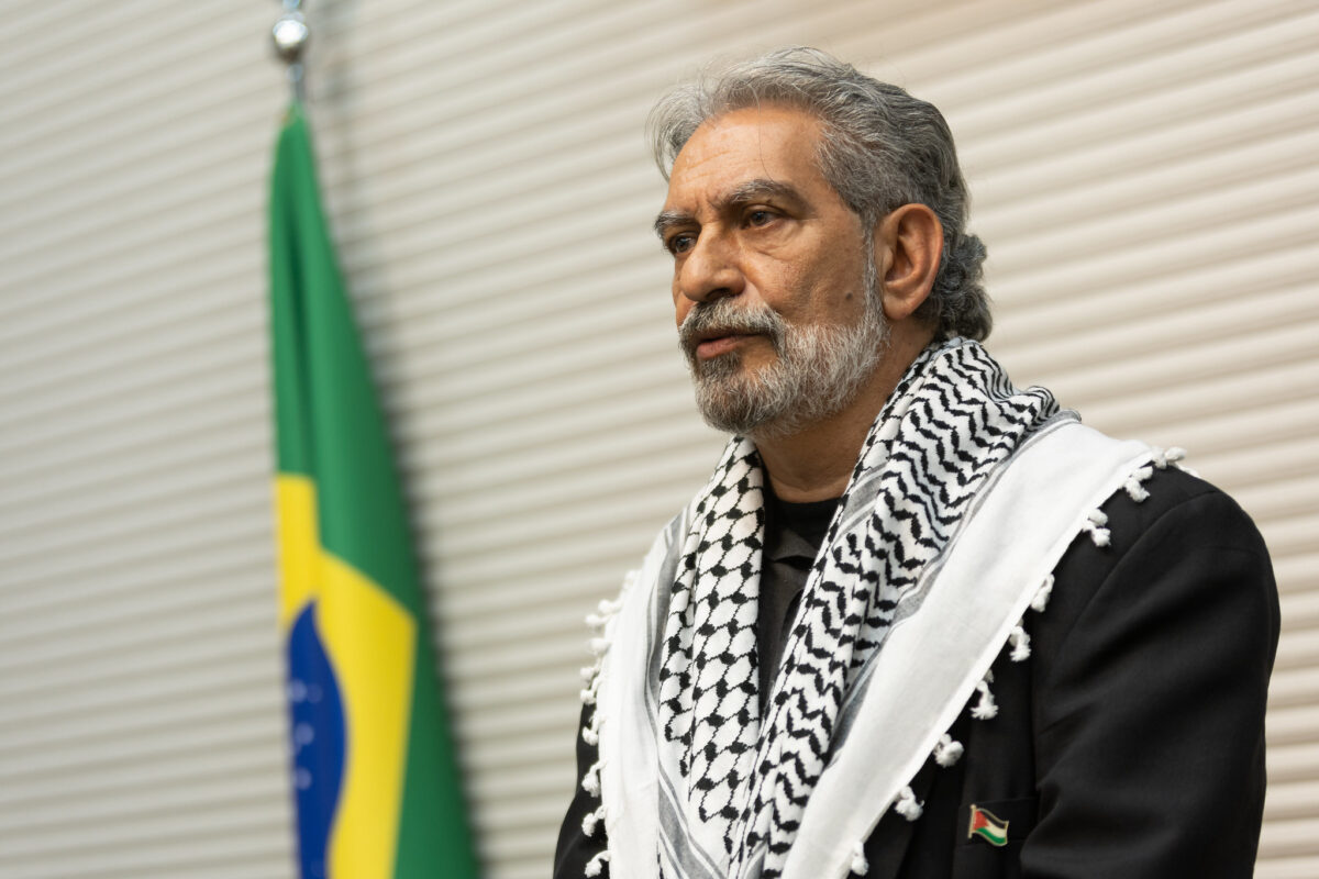 Mohamad El Kadri, presidente do Fórum Latino Palestino [© Rodrigo Romeo/Alesp]