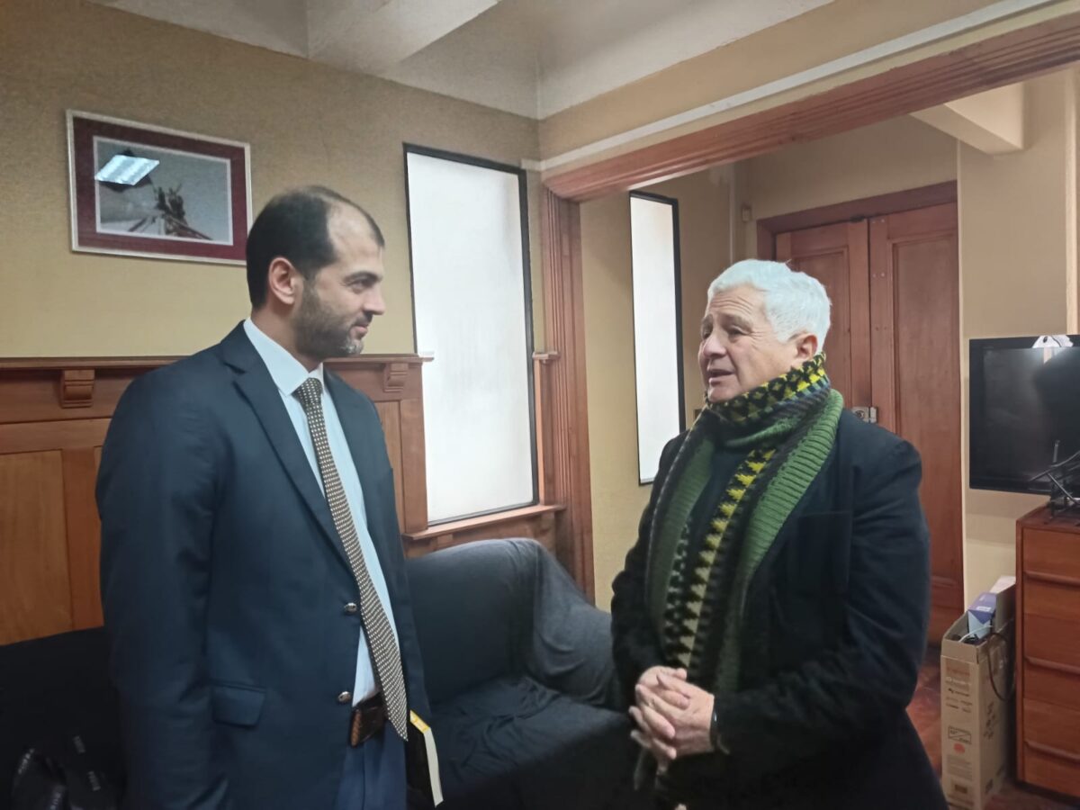 Deputado chileno Hernan Palma (foto). Também houve encontro com senador Sergio Salazar, e com embaixadores de Palestina na Algeria e ex-Jordânia