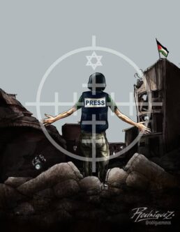 Jornalista, alvo de Israel [Antonio Rodriguez/ Cortesia]