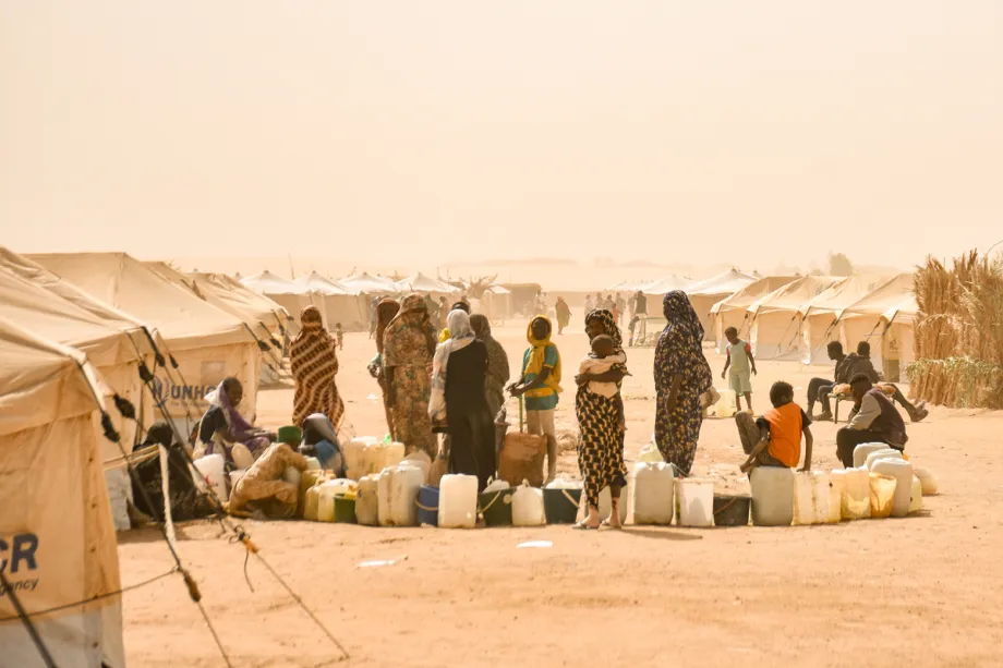 Campo de refugiados de al-Affad, em al-Dabbah, no Sudão, em 13 de janeiro de 2026 [Muhammed Emin Canik/Agência Anadolu]