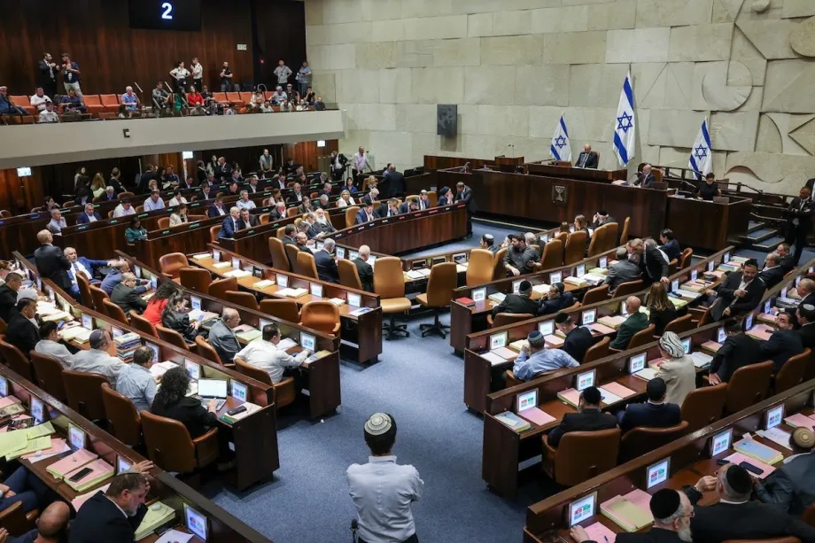 Parlamento de Israel (Knesset) em Jerusalém ocupada, em 24 de julho de 2023 [Noam Moskowitz/Divulgação/Anadolu via Getty Images]