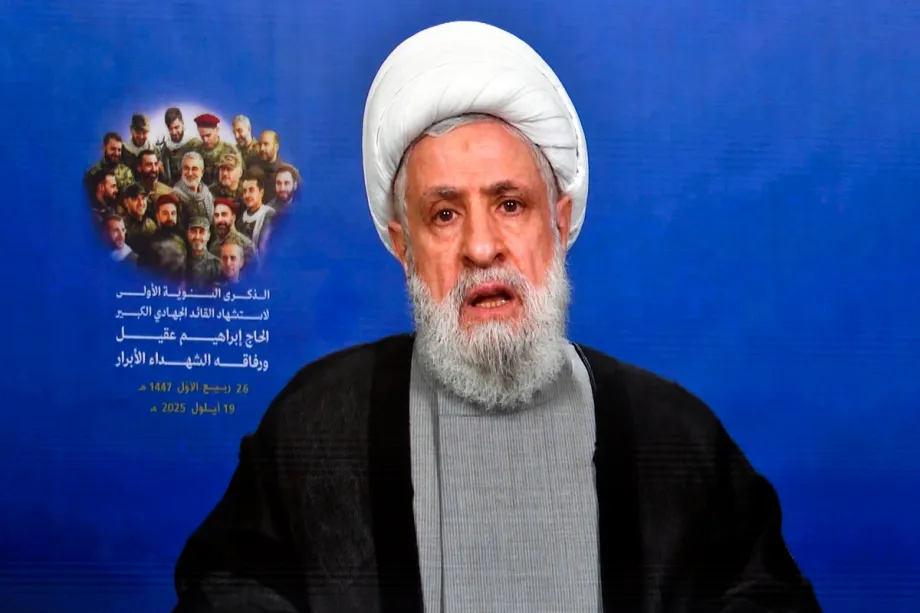 Secretário-Geral do Hezbollah, Naim Qassem. [Houssam Shbaro – Agência Anadolu]