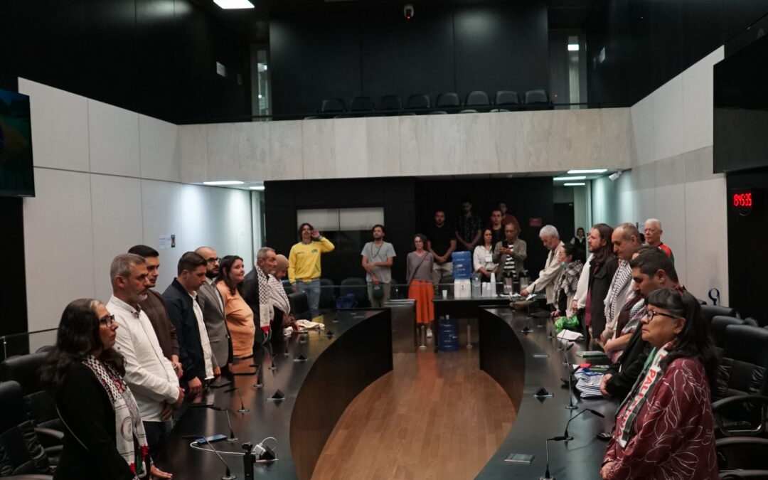 Seminário na Assembleia Legislativa de S. Paulo discute a situação dos presos políticos palestinos e as ameaças de execução. Em 22 de abril de 2026