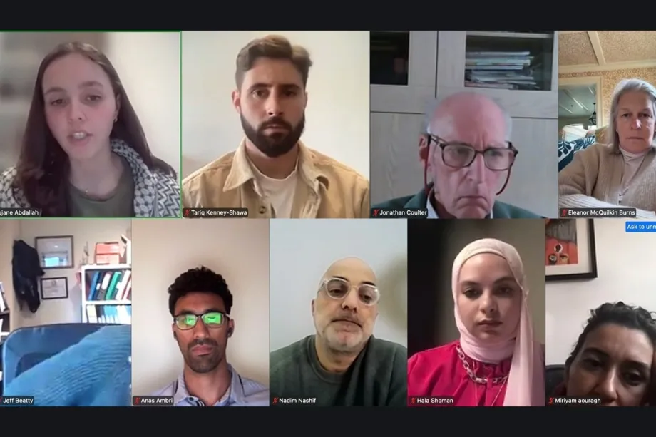 Um webinar fundamental organizado pela Aliança Global para a Palestina (GAFP) em 7 de abril de 2026.