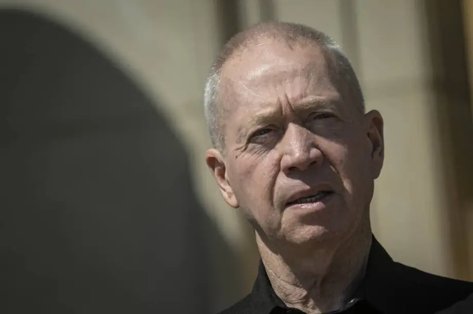 Ex-ministro da Defesa de Israel, Yoav Gallant. [Celal Güneş/Anadolu Agency]