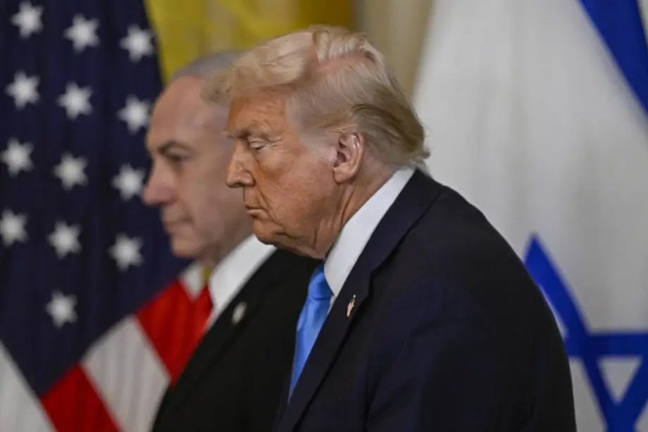 O presidente dos Estados Unidos, Donald Trump, e o primeiro-ministro israelense, Benjamin Netanyahu, participam de uma coletiva de imprensa conjunta na Sala Leste da Casa Branca, em Washington, D.C., Estados Unidos, em 4 de fevereiro de 2025. [Celal Güneş – Agência Anadolu]