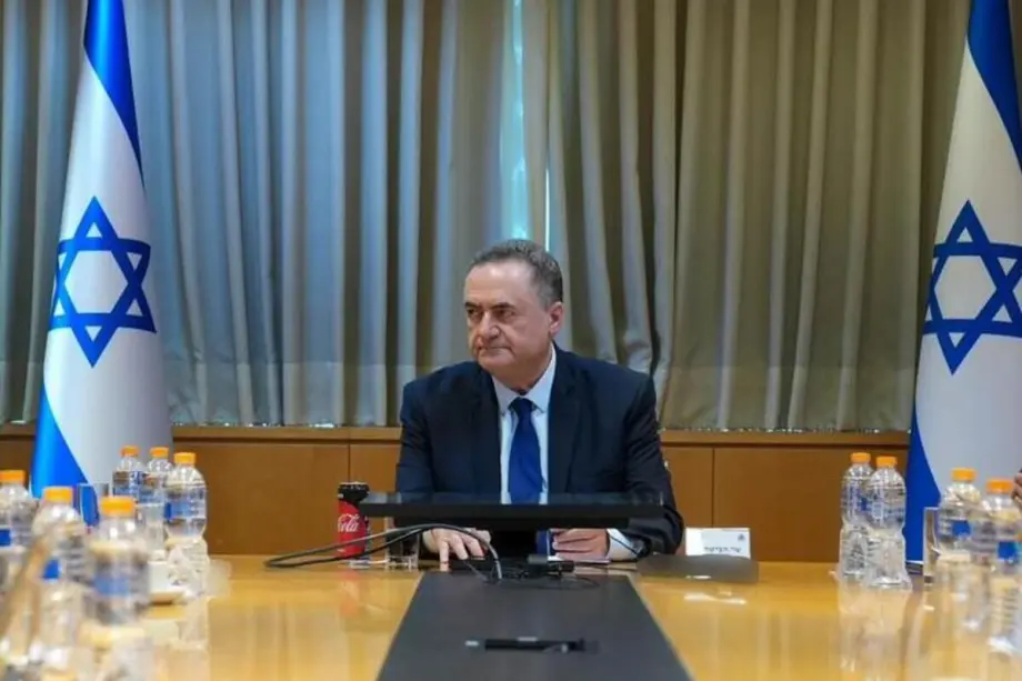 O ministro da Defesa de Israel, Israel Katz, em Tel Aviv, Israel, em 23 de abril de 2026. [Ministério da Defesa de Israel – Anadolu Agency]
